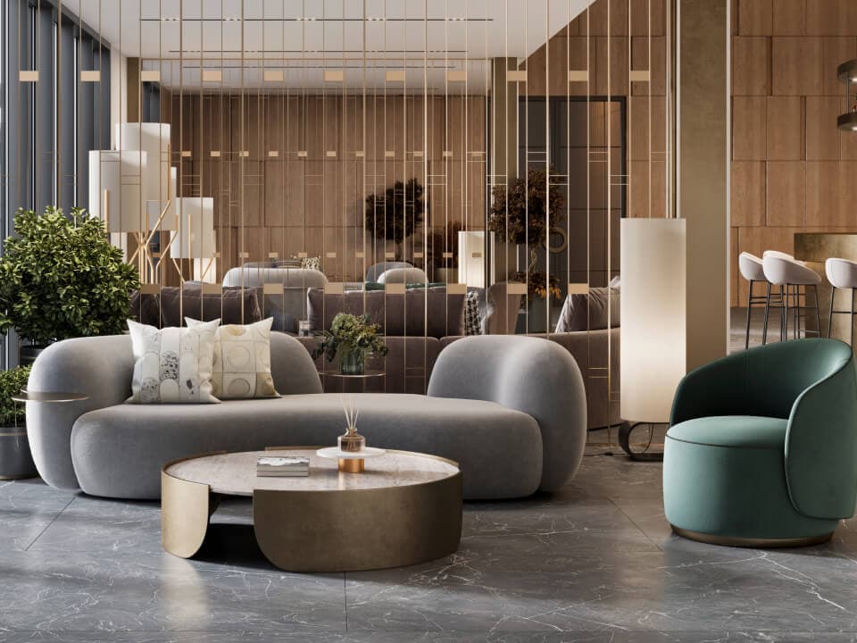 Modern furniture interior